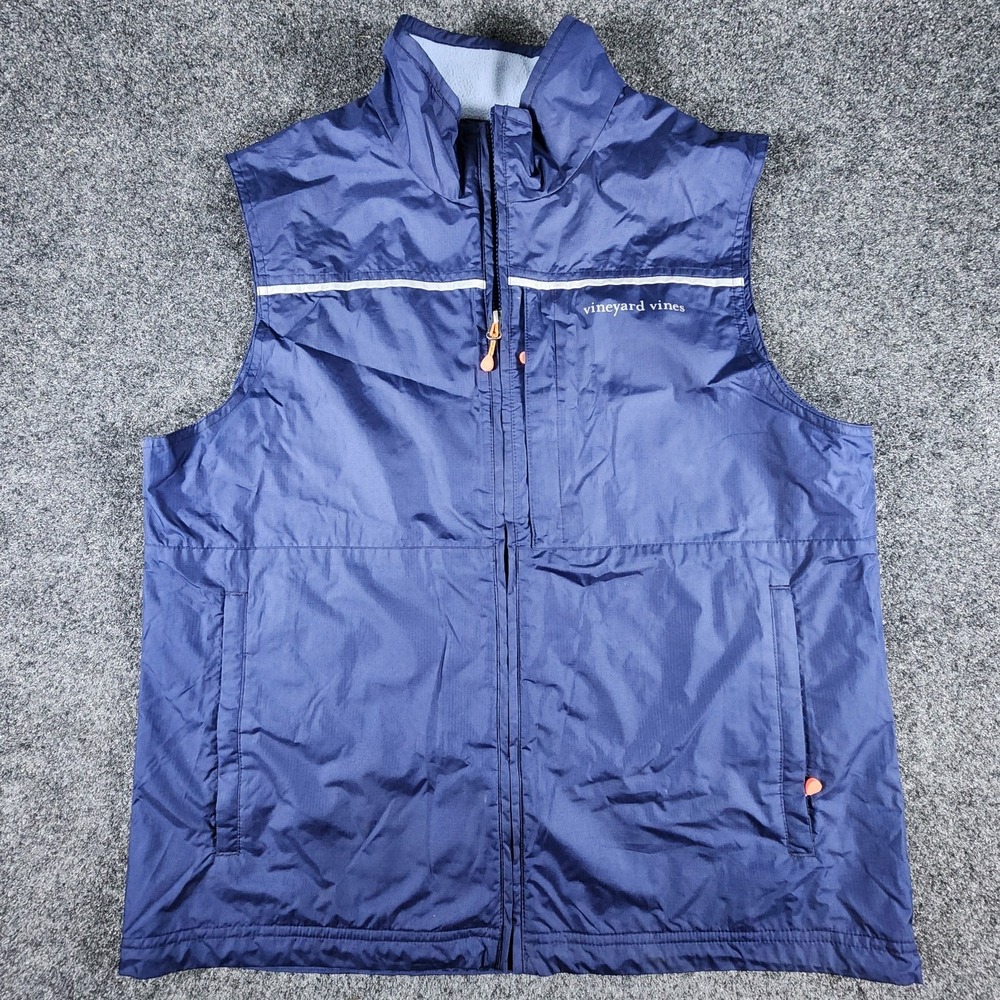 Vineyard Vines‎ Martha's Vineyard Performance Navy Blue Vest Men's Size Medium
